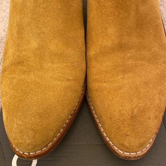 Alexander Wang Kori Suede Lift-Heel ankle Bootie Boots in Sahara Tan Brown 36 6 - Picture 7 of 14